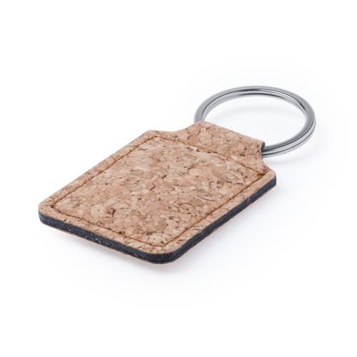 Ronde sleutelhanger kurk Kimbox rond
