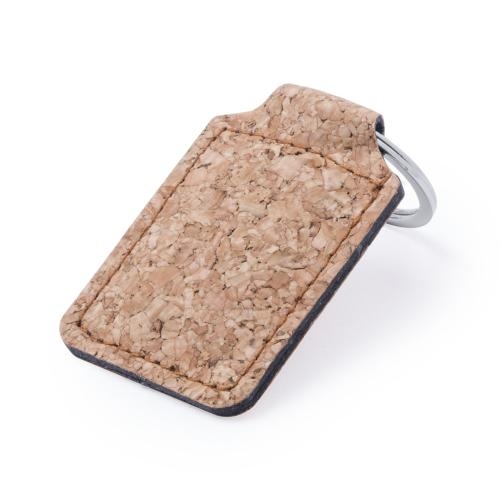 Ronde sleutelhanger kurk Kimbox rond
