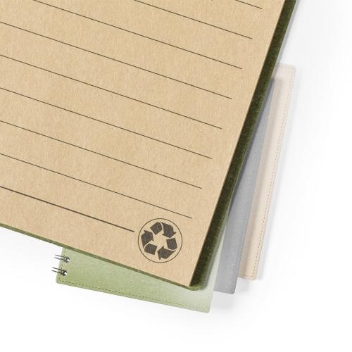 Notitieboek gerecyceld karton Idina zwart