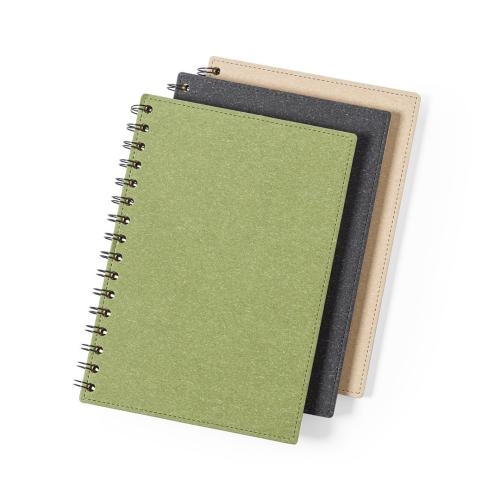 Notitieboek gerecyceld karton Idina zwart