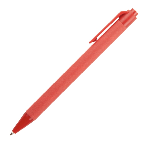 Pen gerecyceld karton en plastic rood
