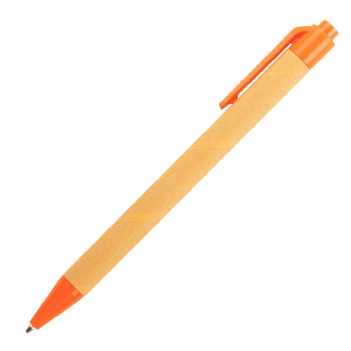 Pen gerecyceld karton en plastic oranje