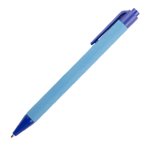 Pen gerecyceld karton en plastic blauw