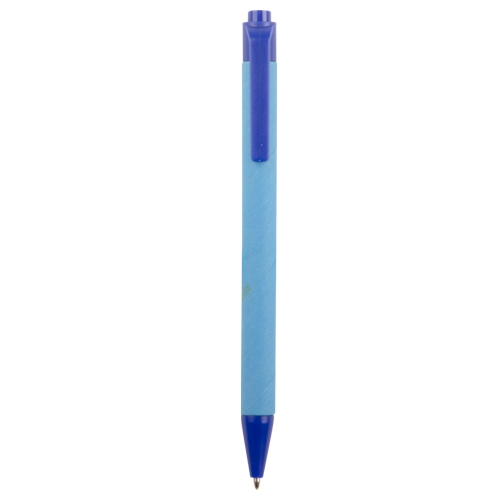 Pen gerecyceld karton en plastic blauw