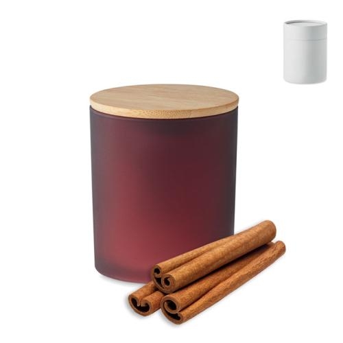 Plantaardige waskaars 120 gr bordeaux