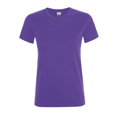 Regent T-shirt dames donkerpaars,l