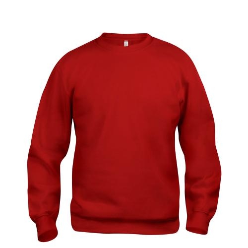 Basic roundneck sweater unisex rood,l