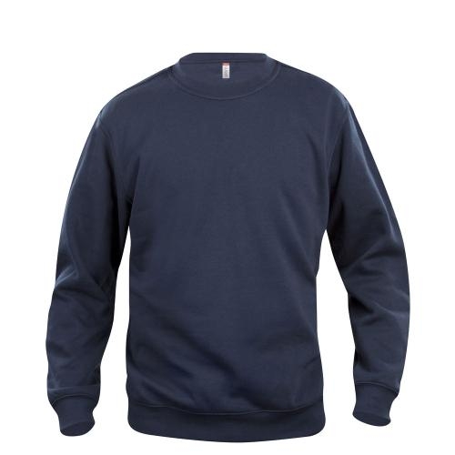 Basic roundneck sweater unisex dark navy,l
