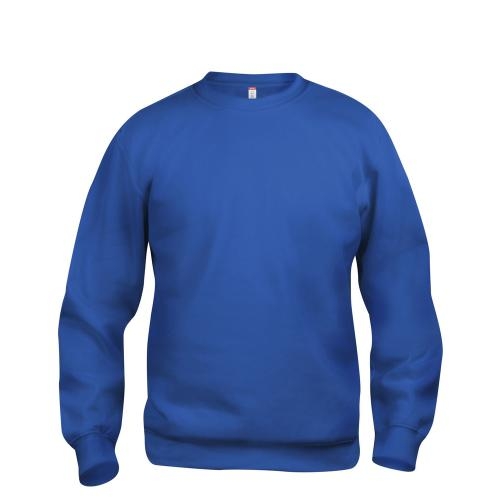 Basic roundneck sweater unisex kobalt,l
