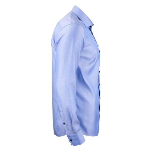 GB01 twill overhemd regular heren middenblauw,l