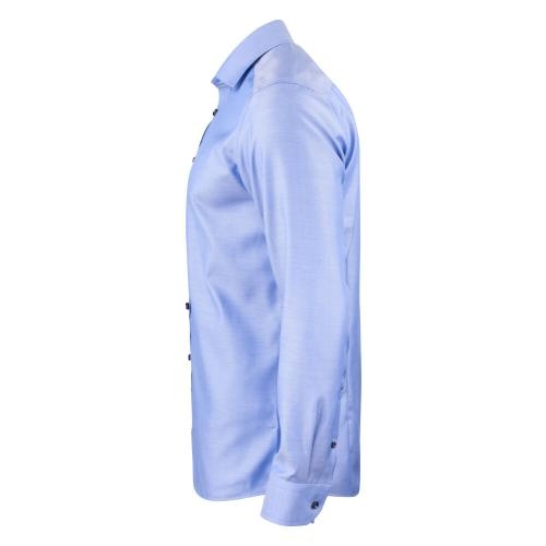 GB01 twill overhemd regular heren middenblauw,l
