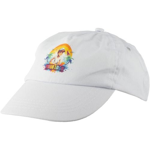 Katoenen cap blauw