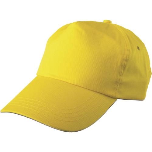 Katoenen cap geel