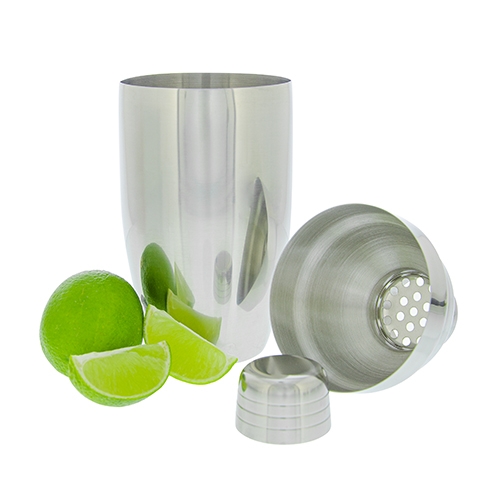 Luxe cocktailshaker 500 ml zilver