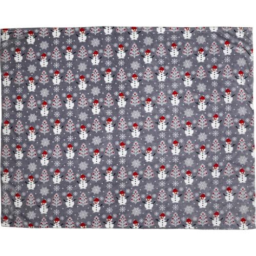 Polyester Kerst deken Michelle grijs