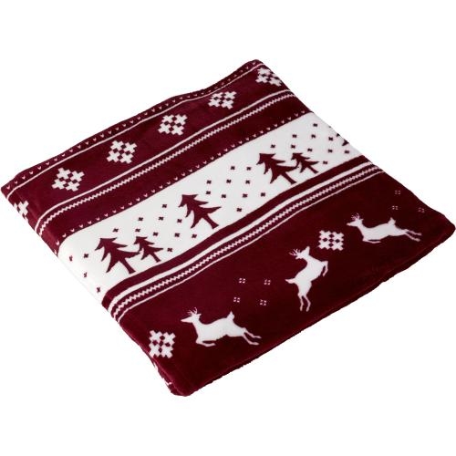 Polyester Kerst deken Michelle grijs