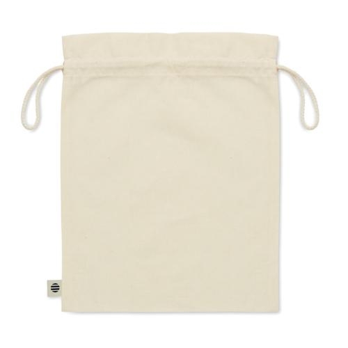 Medium biokatoen geschenkzakje Amber beige