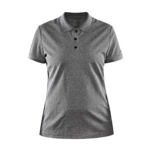 Unify polo dames dark grey melange,l