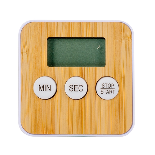 Keukentimer bamboe wit