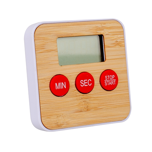 Keukentimer bamboe rood