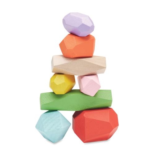 Houten stapelstenen Dolmen beige