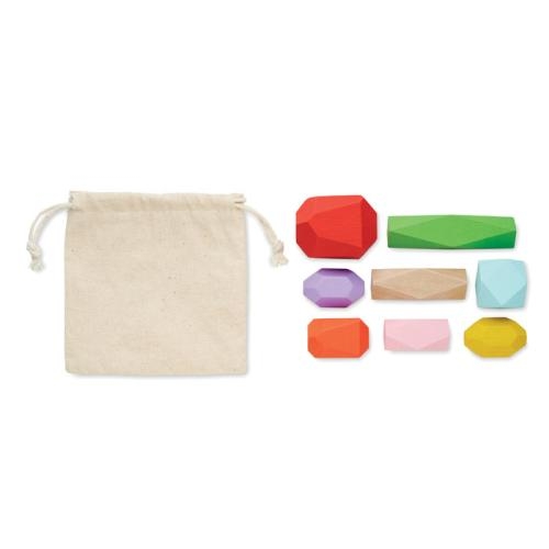 Houten stapelstenen Dolmen beige