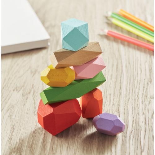Houten stapelstenen Dolmen beige