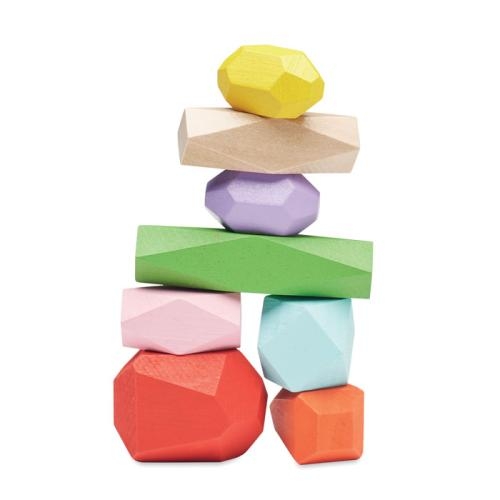 Houten stapelstenen Dolmen beige