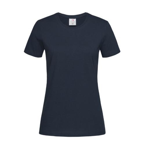 Stedman Classic V-hals dames T-shirt blue midnight,l