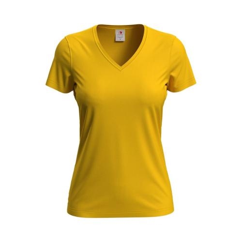 Stedman Classic V-hals dames T-shirt sunflower yellow,l