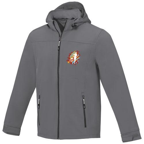 Langley softshell heren jas staalgrijs,l