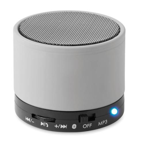 Bluetooth-luidspreker Round Bass mat zilver
