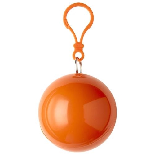 Poncho in bal oranje