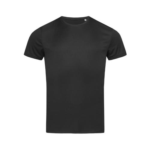 Sport-T Interlock heren zwart,s
