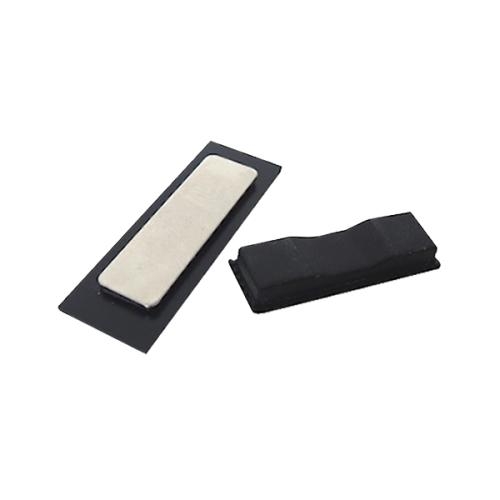 Naamplaatje met magneet zilverkleurig