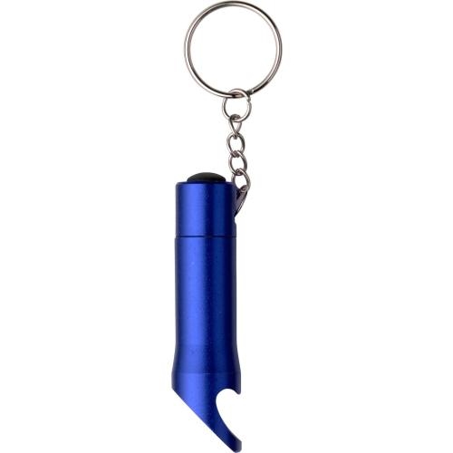 Aluminium zaklamp met opener kobaltblauw