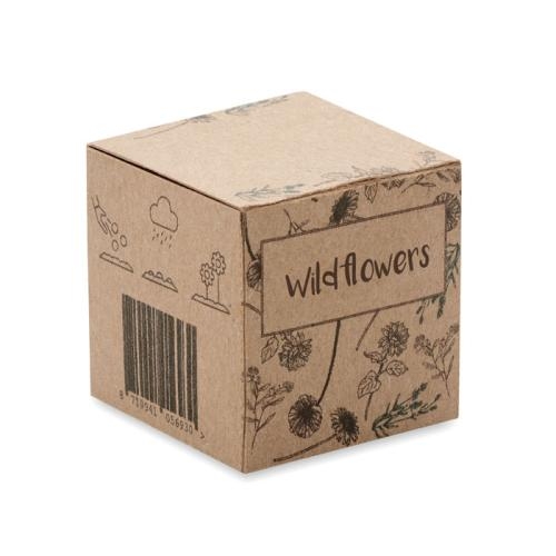 Zaadbom wilde bloemen Bombi beige