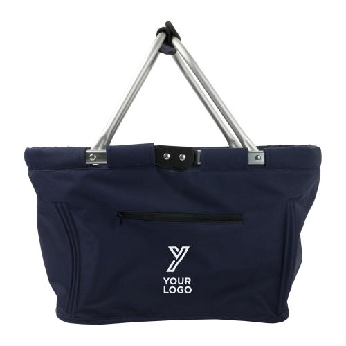 Opvouwbare boodschappenmand blauw