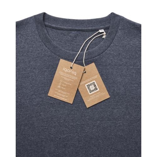 Iqoniq Manuel T-shirt ongeverfd navy,m