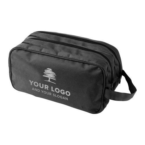 Polyester toilettas (600D) zwart