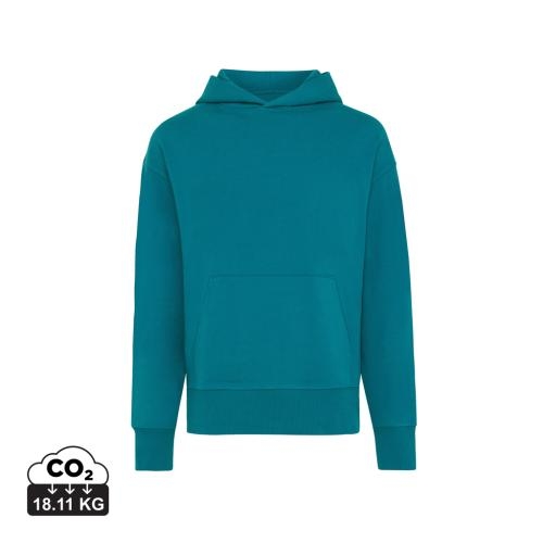 Iqoniq Yoho relaxed hoodie donkergroen,l