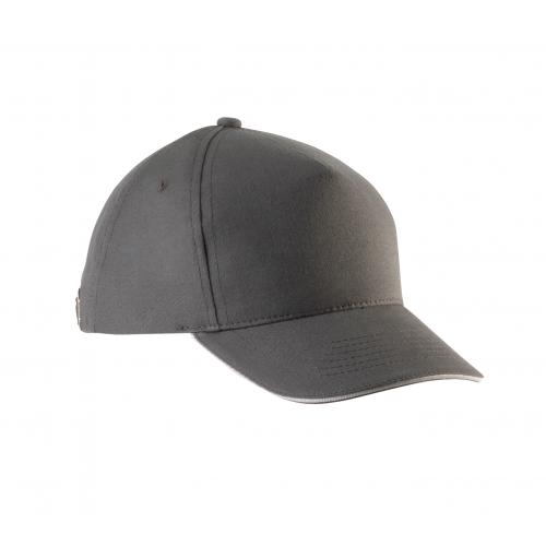 Kinderpet met contrasterende bies slate grey/lichtgrijs