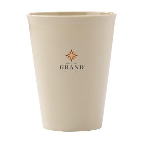 Herbruikbare koffiebeker suikerriet 360 ml khaki