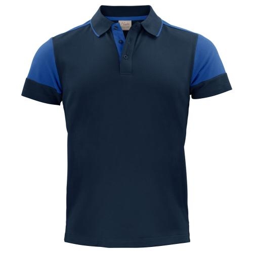 Prime polo heren marineblauw/kobalt,l