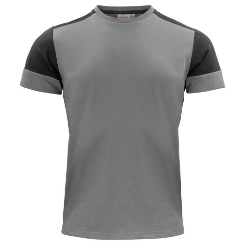 Prime T-shirt heren staalgrijs/zwart,l