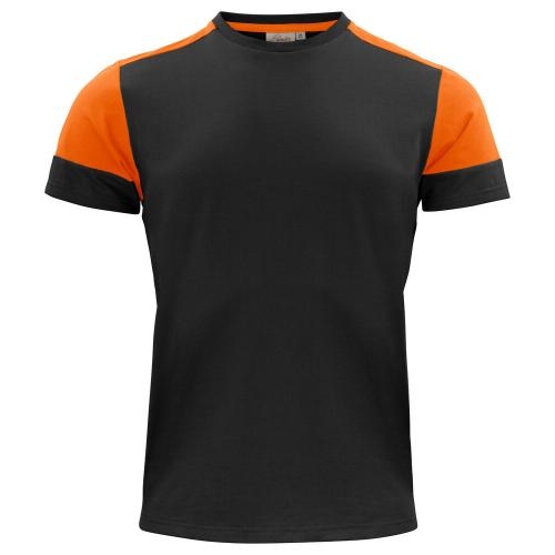 Prime T-shirt heren zwart/oranje,l