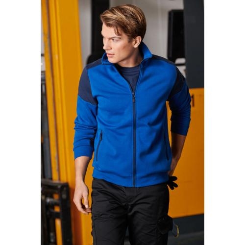Prime sweater full zip heren zwart/rood,l