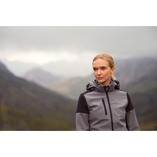 Prime softshell jacket dames zwart/rood,l