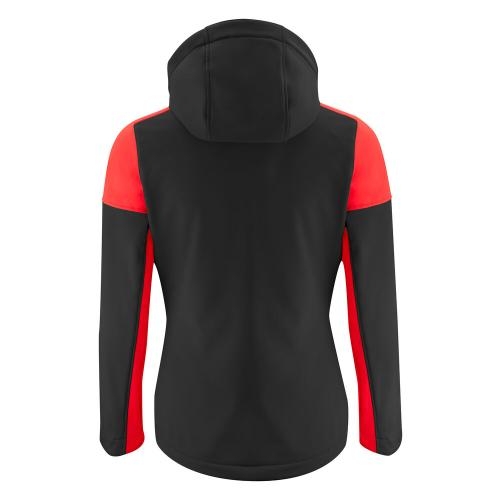 Prime softshell jacket dames zwart/rood,l