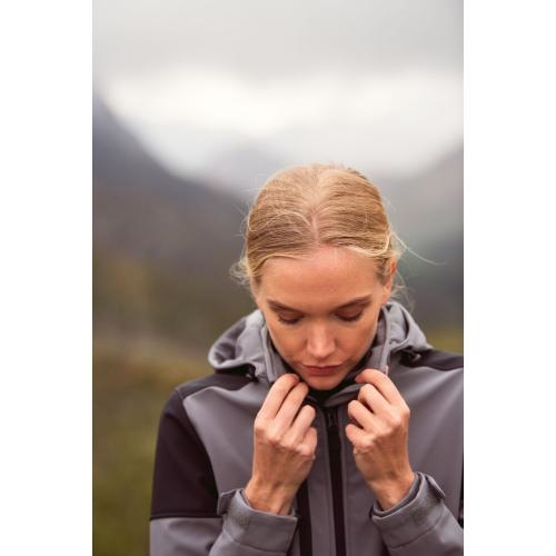 Prime softshell jacket dames zwart/rood,l